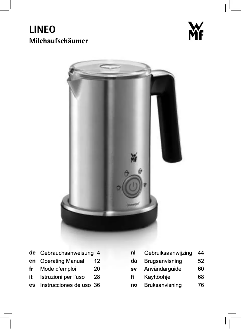Imagen de la primera página del manual del dispositivo LINEO