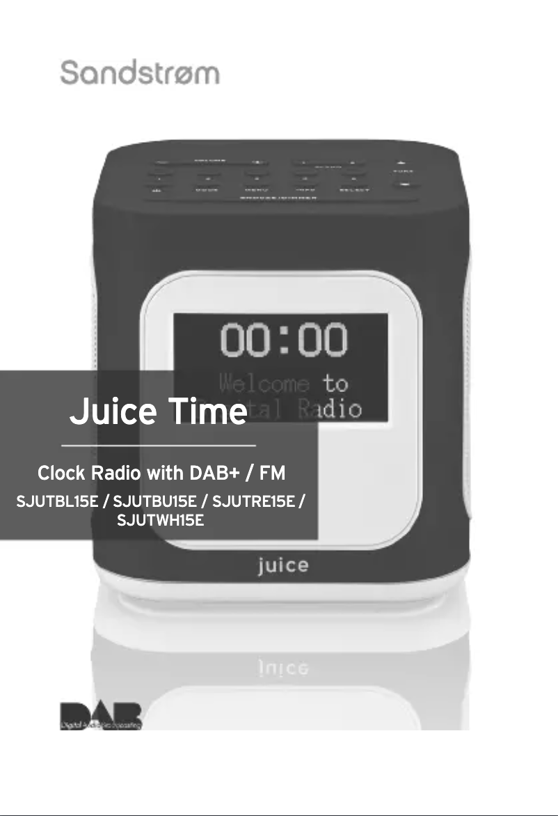 Imagen de la primera página del manual del dispositivo Juice SJUTWH15E