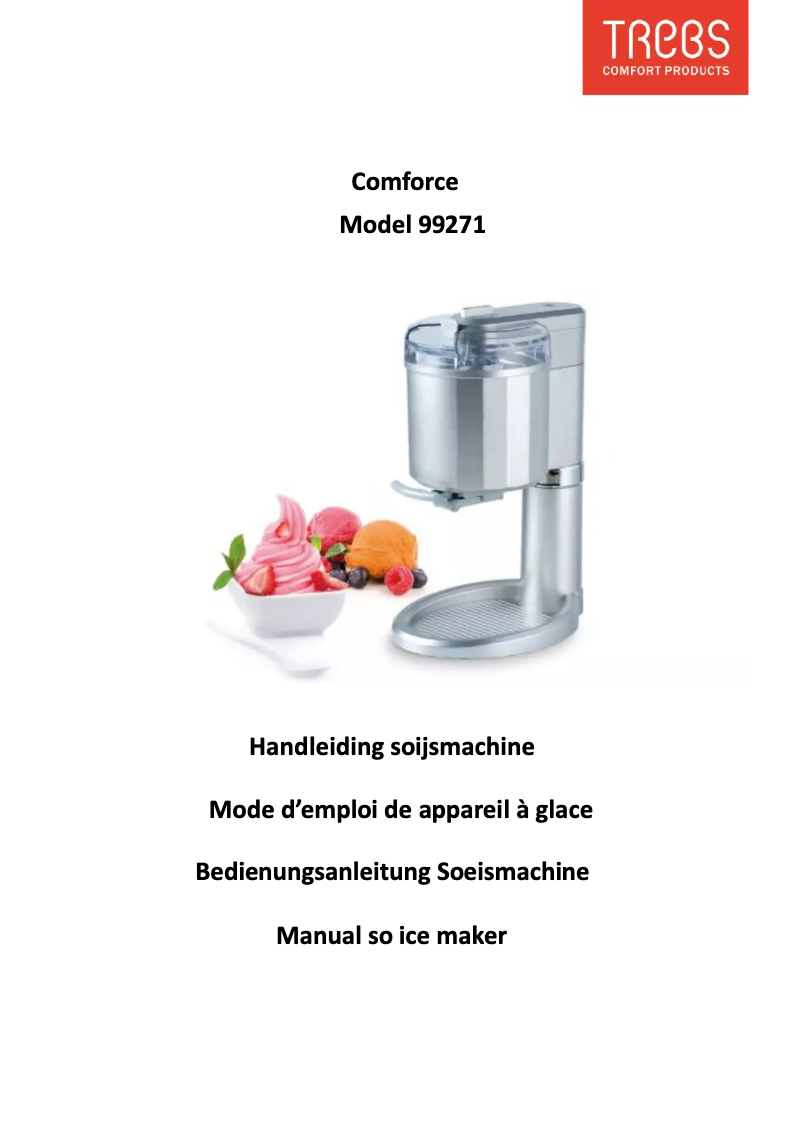 Página 1 del manual Manual de usuario Trebs Comfortice 99271