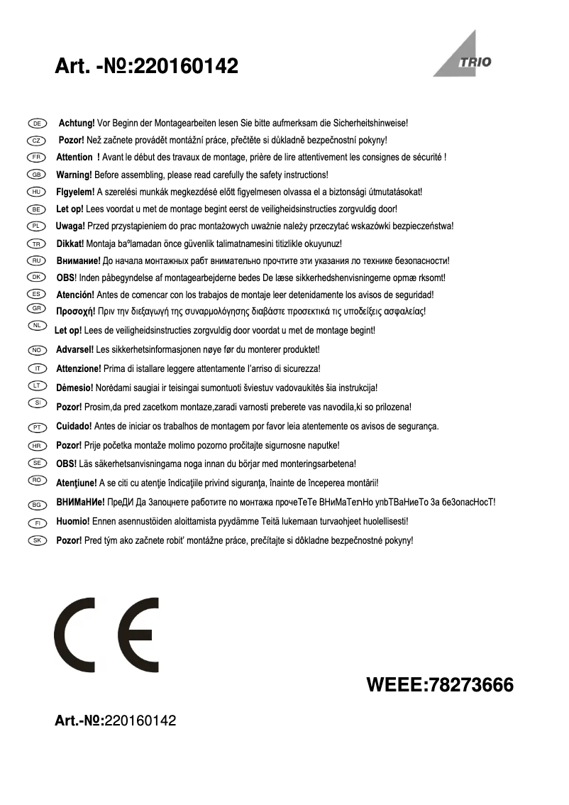 Imagen de la primera página del manual del dispositivo Kongo 220160142