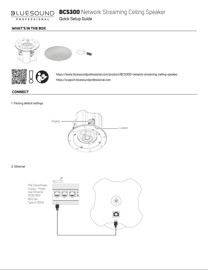 Imagen de la primera página del manual del dispositivo BCS300