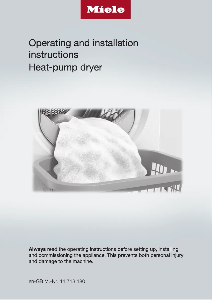 Página 1 del manual Manual de usuario Miele PRD307