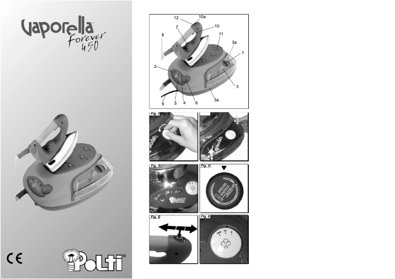 Página 1 del manual Manual de usuario Polti Vaporella Forever 450