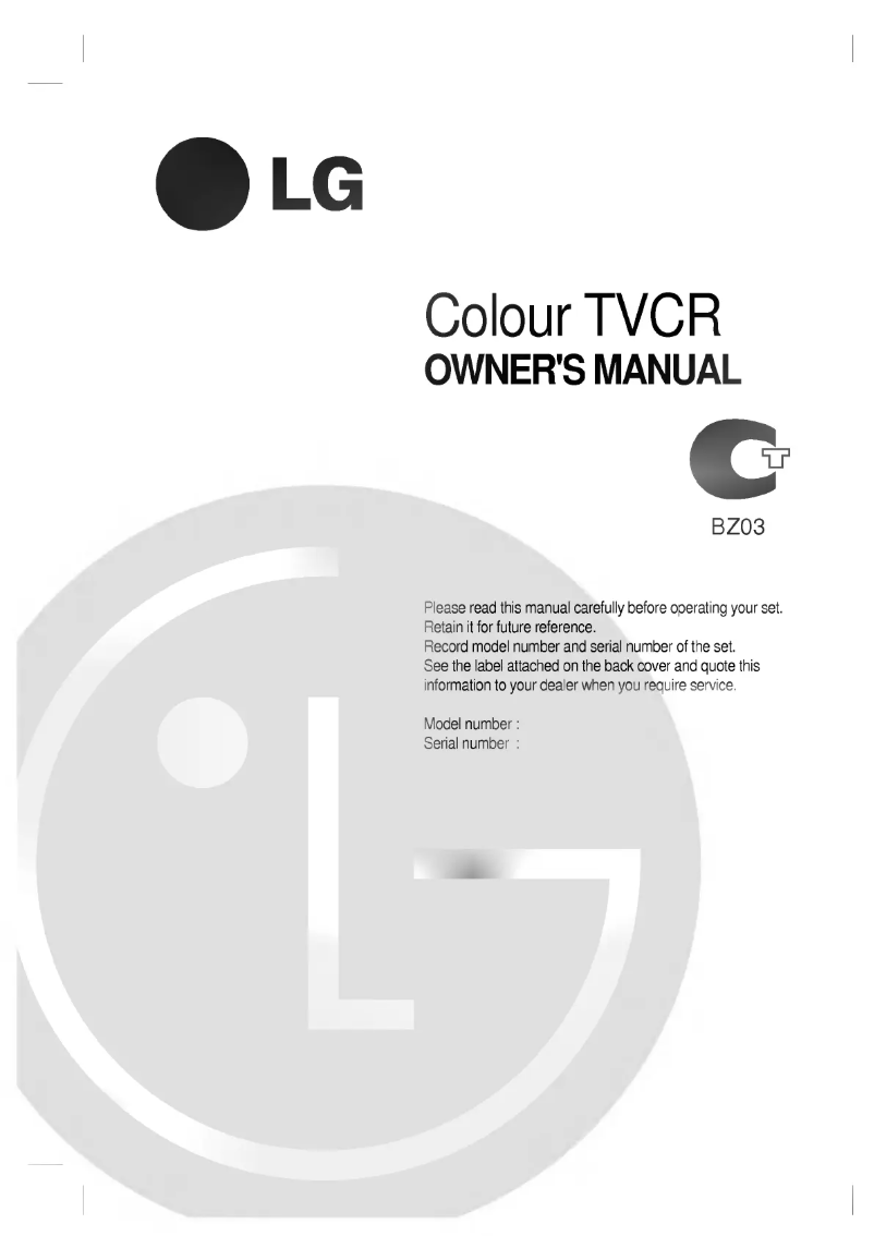 Página nº 1 - Manual de usuario LG KF-21P12