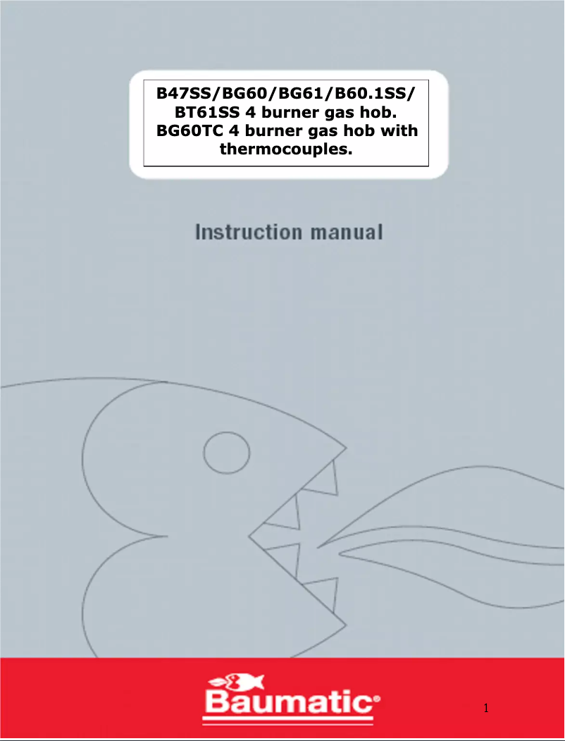 Página 1 del manual Manual de usuario Baumatic BG60