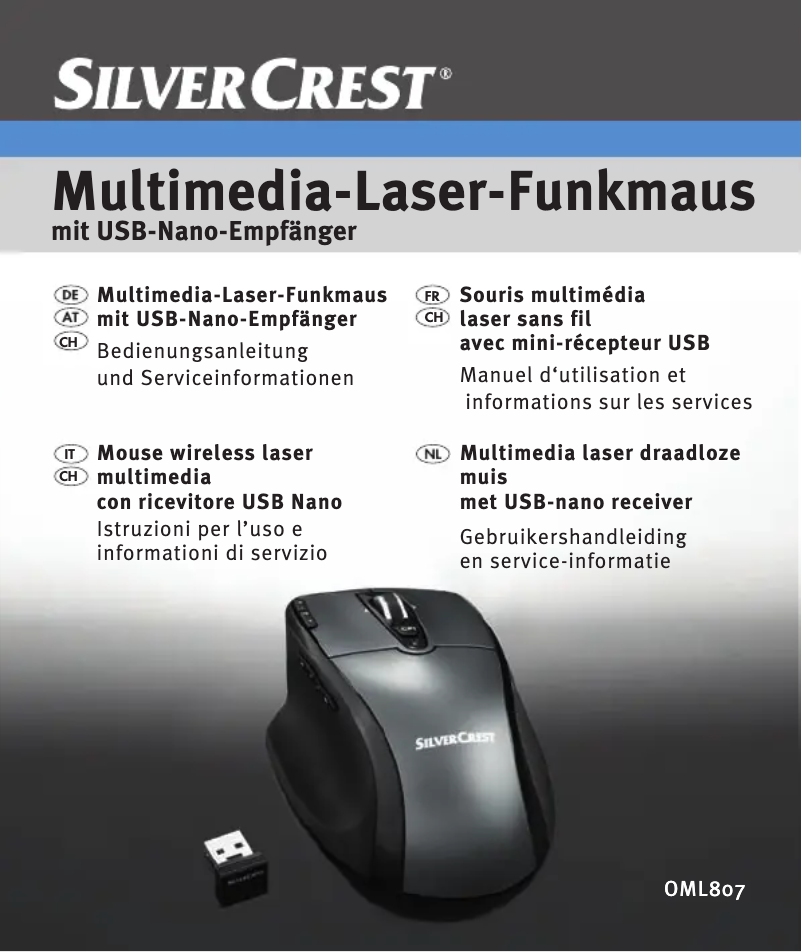 Página 1 del manual Manual de usuario SilverCrest OML807