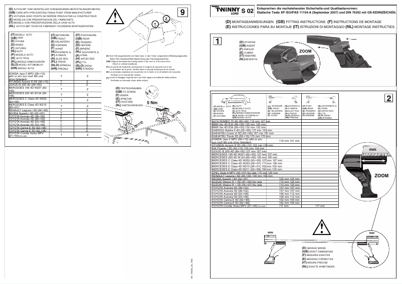 Imagen de la primera página del manual del dispositivo S 02