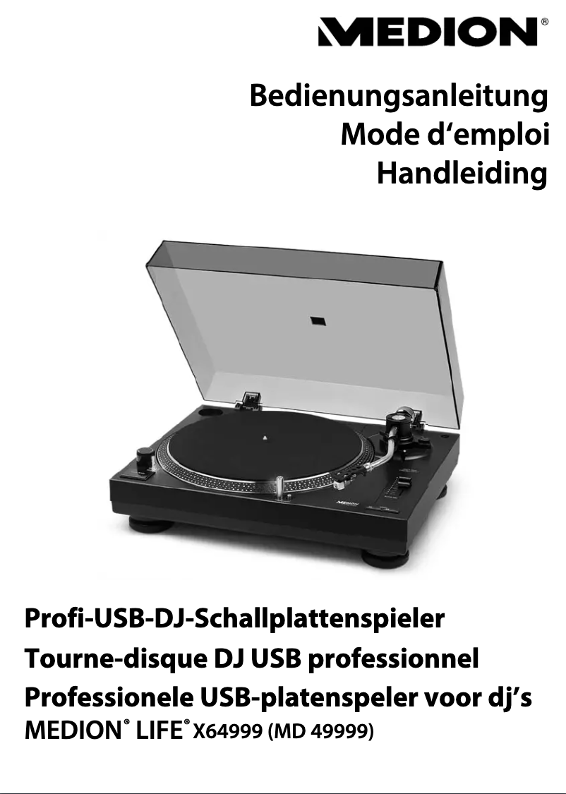 Imagen de la primera página del manual del dispositivo LIFE X64999 (MD 49999)
