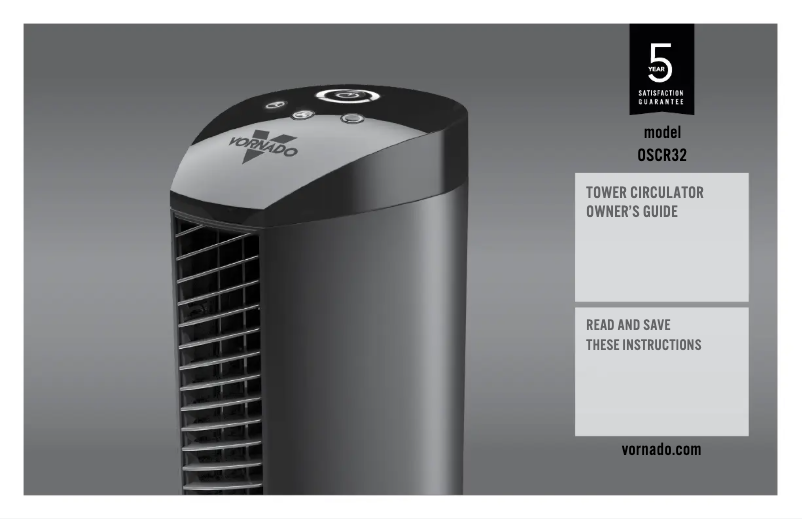 Página nº 1 - Manual de usuario Vornado OSCR32