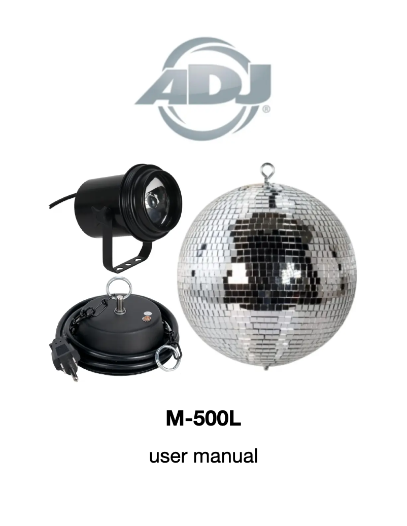 Página 1 del manual Manual de usuario Adj M-500L