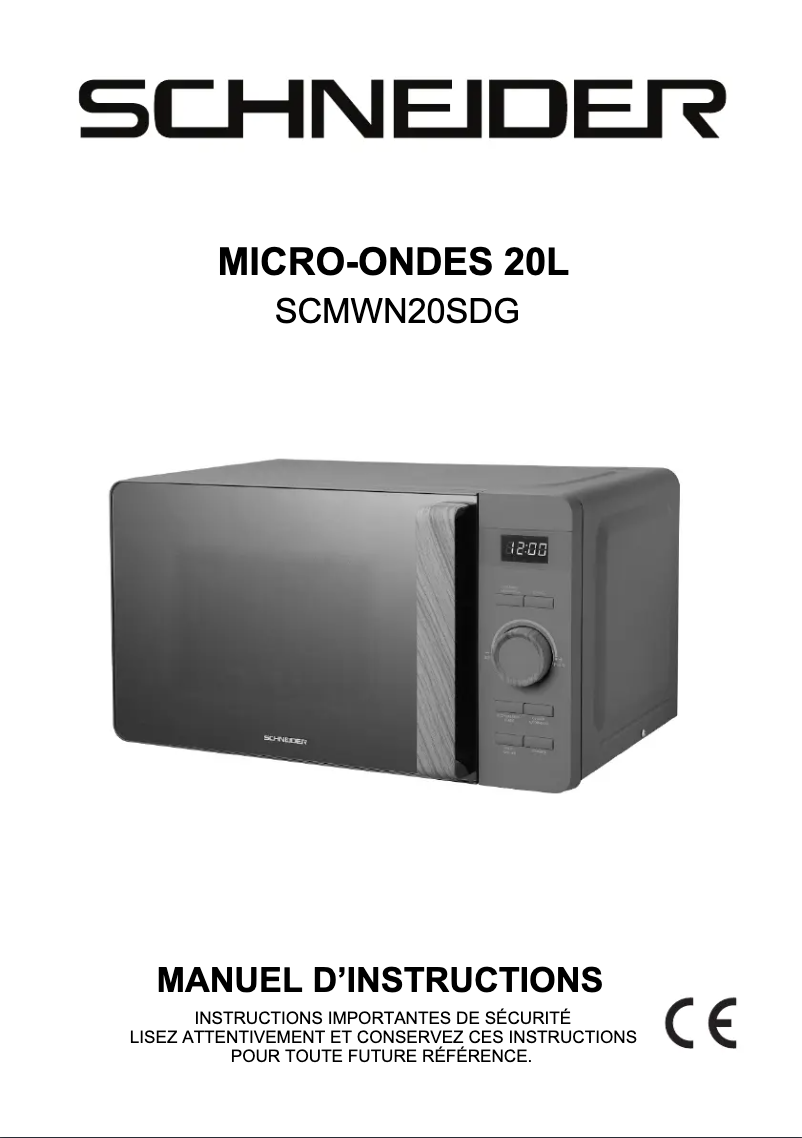 Imagen de la primera página del manual del dispositivo SCMWN20SDG