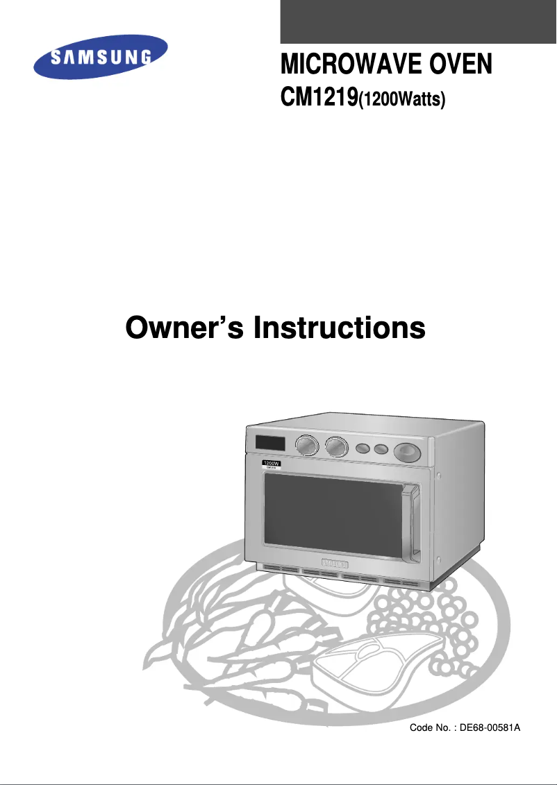 Página 1 del manual Manual de usuario Samsung CM1219