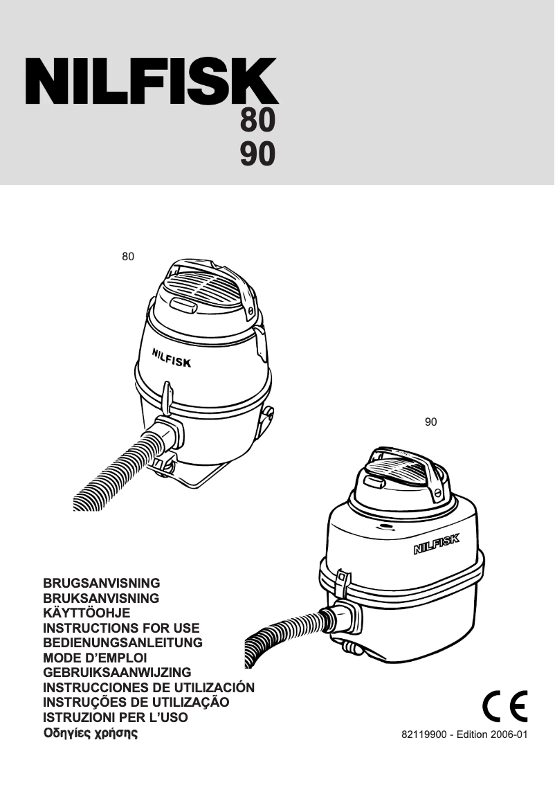 Página 1 del manual Manual de usuario Nilfisk GS 90 S