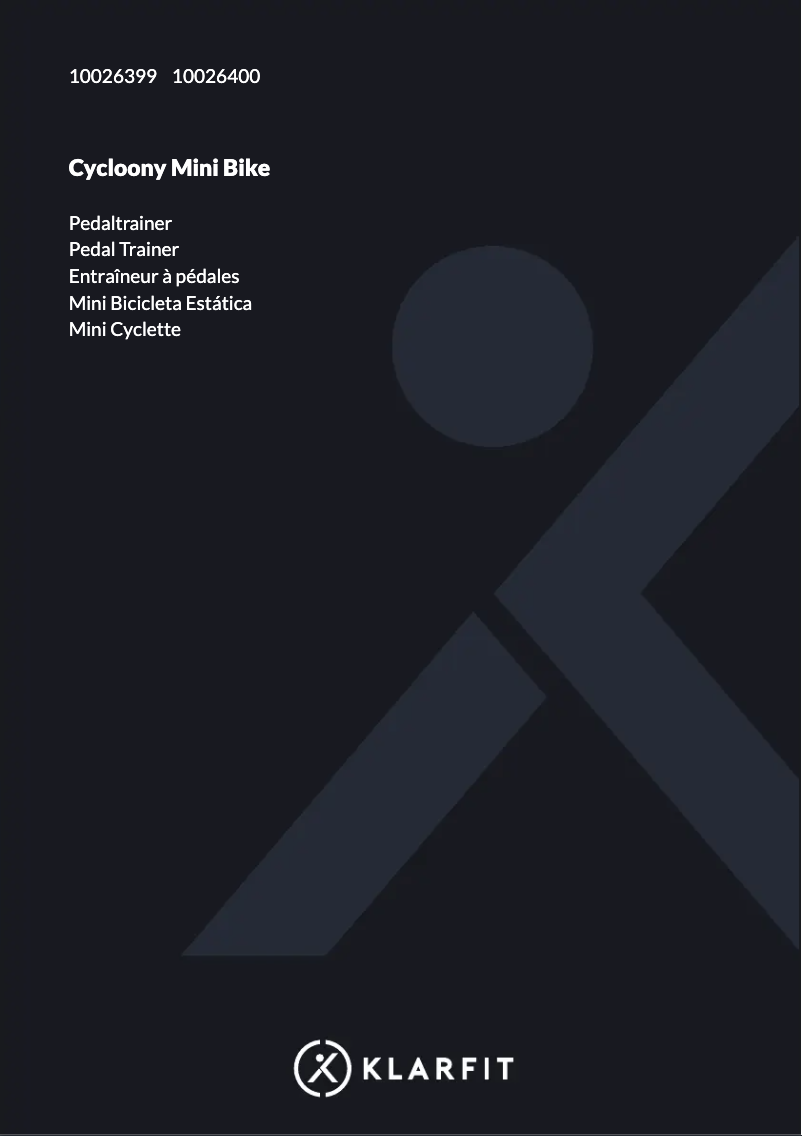 Página 1 del manual Manual de usuario Klarfit Cycloony Mini BIke