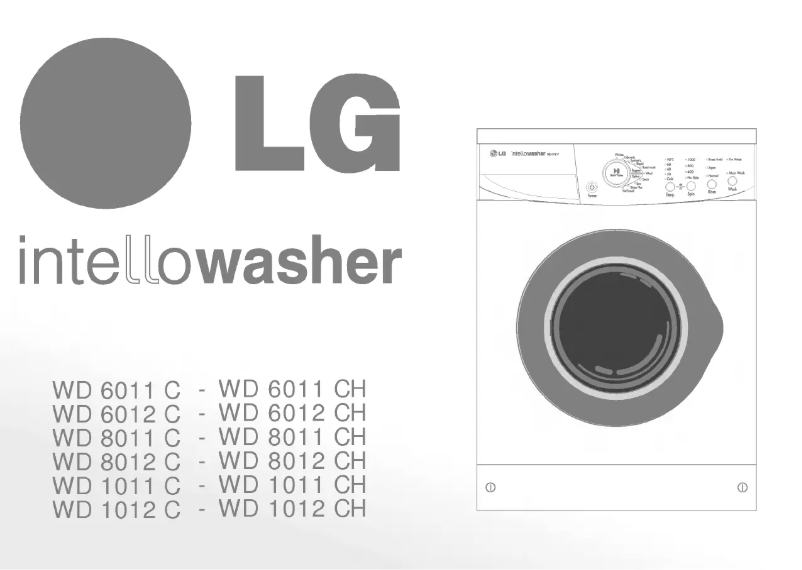 Página 1 del manual Manual de usuario LG WD-8011C