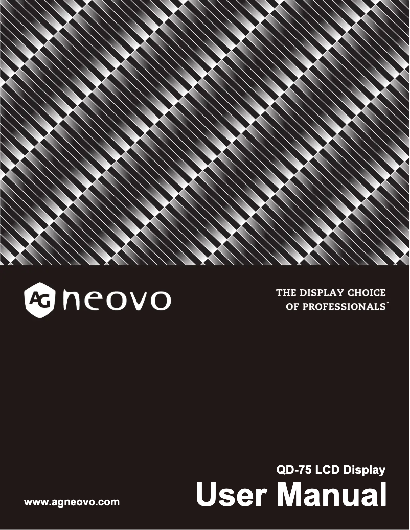 Imagen de la primera página del manual del dispositivo QD-75