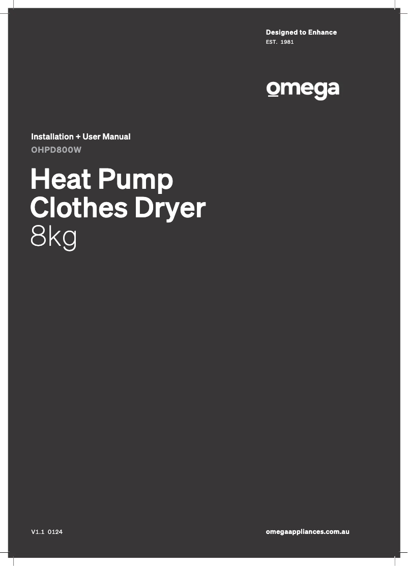 Imagen de la primera página del manual del dispositivo OHPD800W