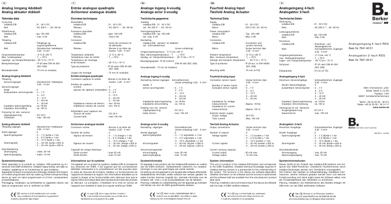 Imagen de la primera página del manual del dispositivo 75512001