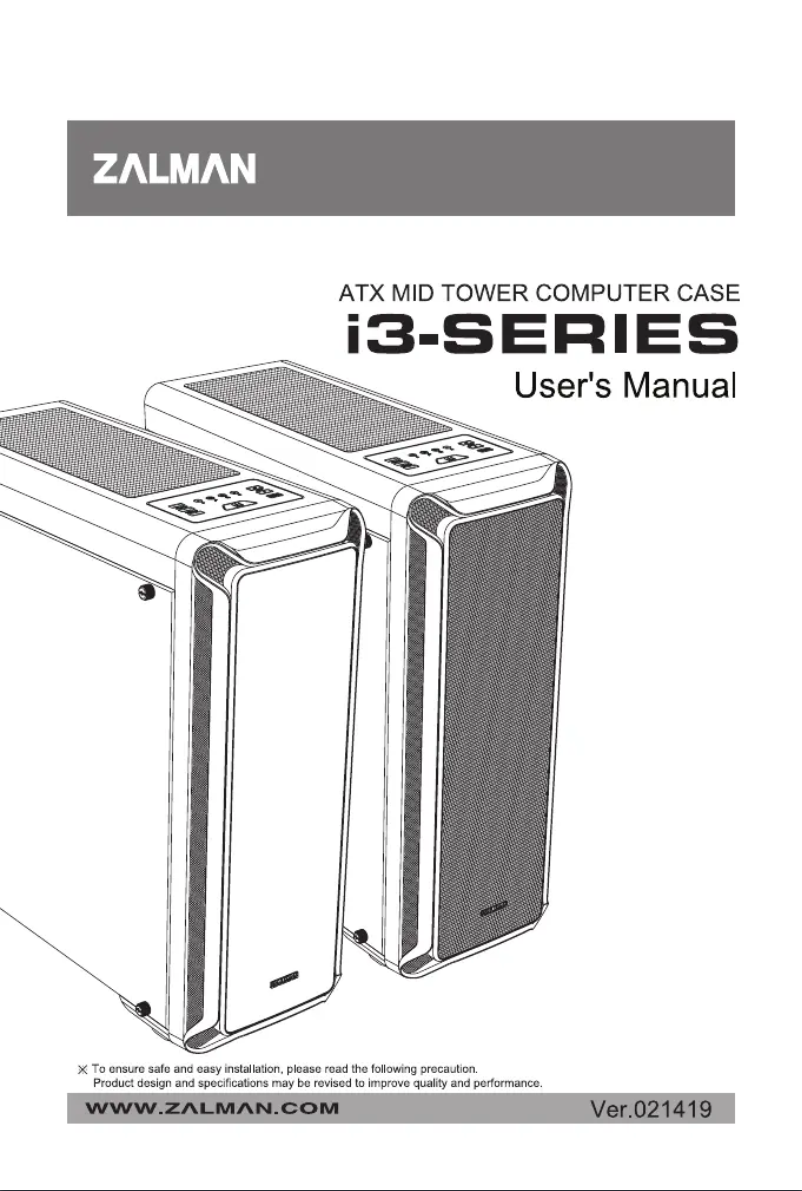 Página 1 del manual Manual de usuario Zalman i3