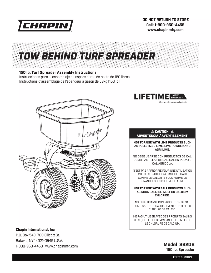Página 1 del manual Manual de usuario Chapin 8620B