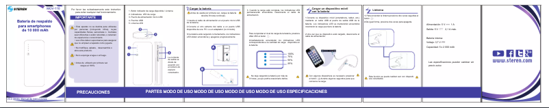 Imagen de la primera página del manual del dispositivo MOV-110