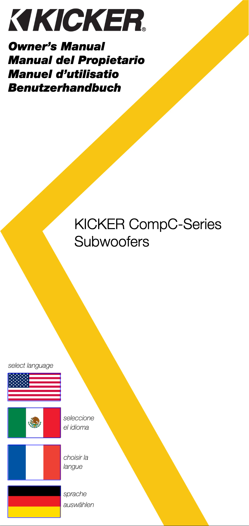 Página 1 del manual Manual de usuario Kicker CompC 50CWCS124