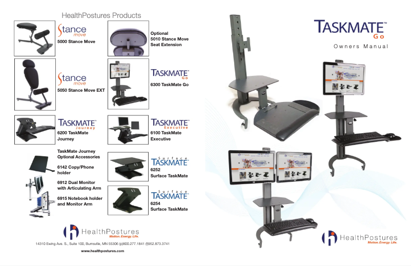 Imagen de la primera página del manual del dispositivo TaskMate Go 6300