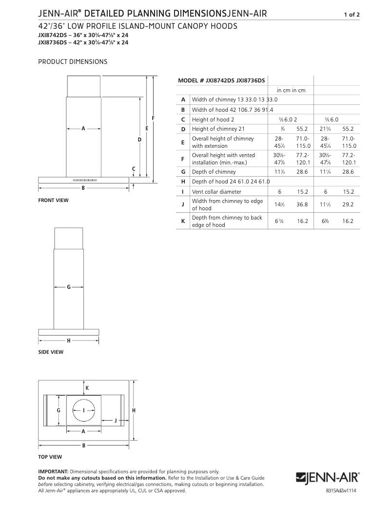 Página 1 del manual Manual de instrucciones Whirlpool JXI8736DS