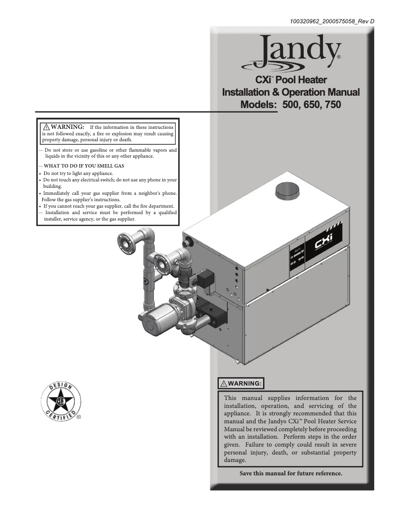 Página nº 1 - Manual de usuario JANDY CXI750PN