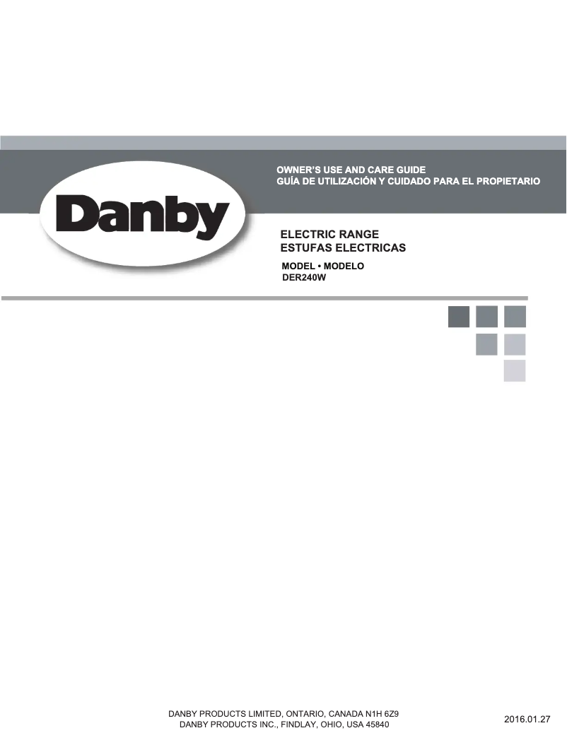 Página 1 del manual Manual de usuario Danby DER240W
