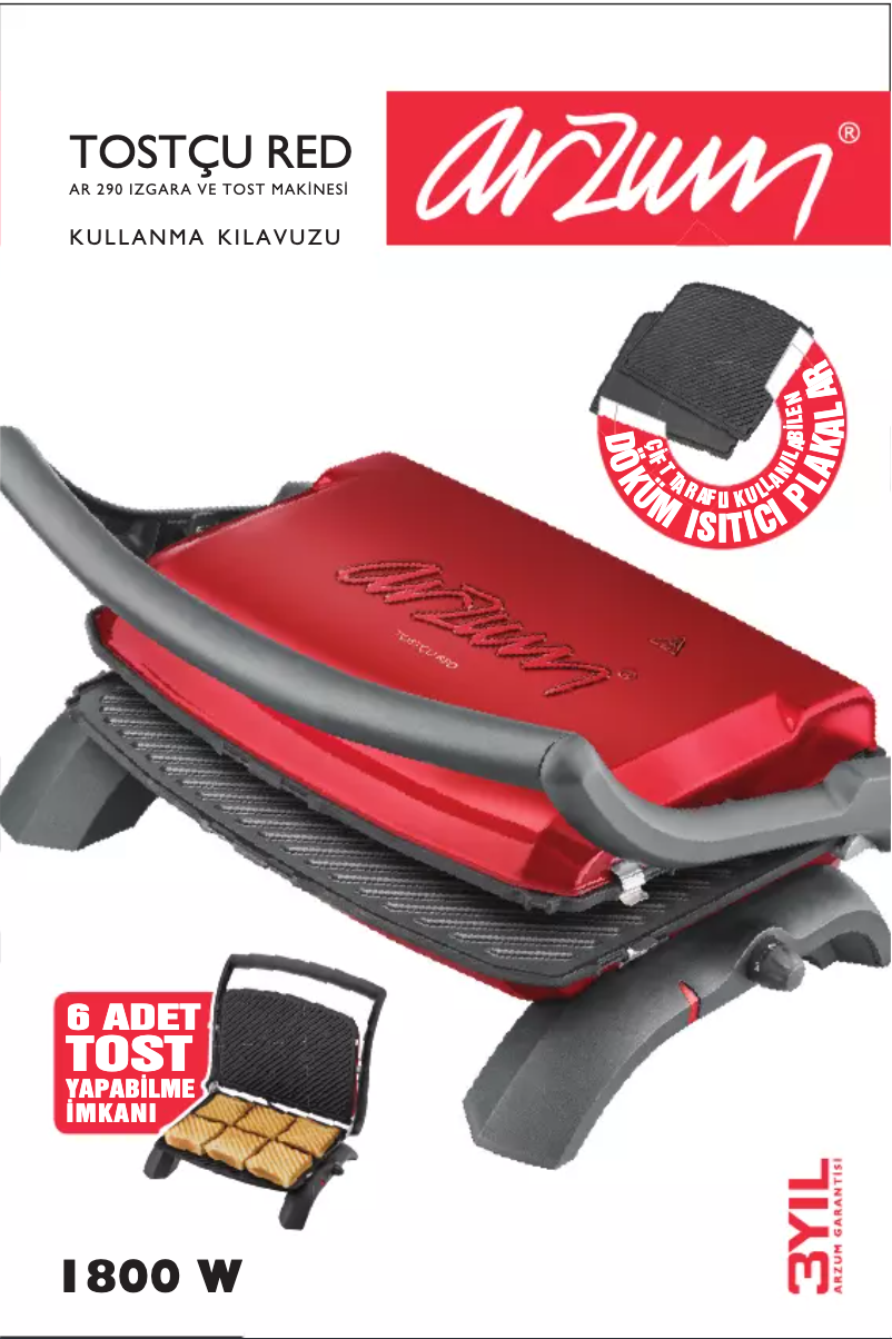 Imagen de la primera página del manual del dispositivo AR290