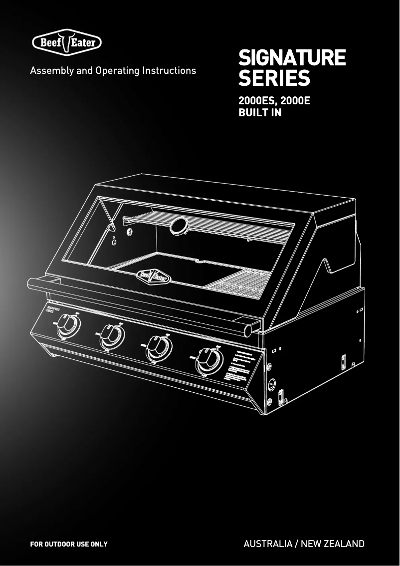 Página 1 del manual Manual de usuario BeefEater Signature 2000E