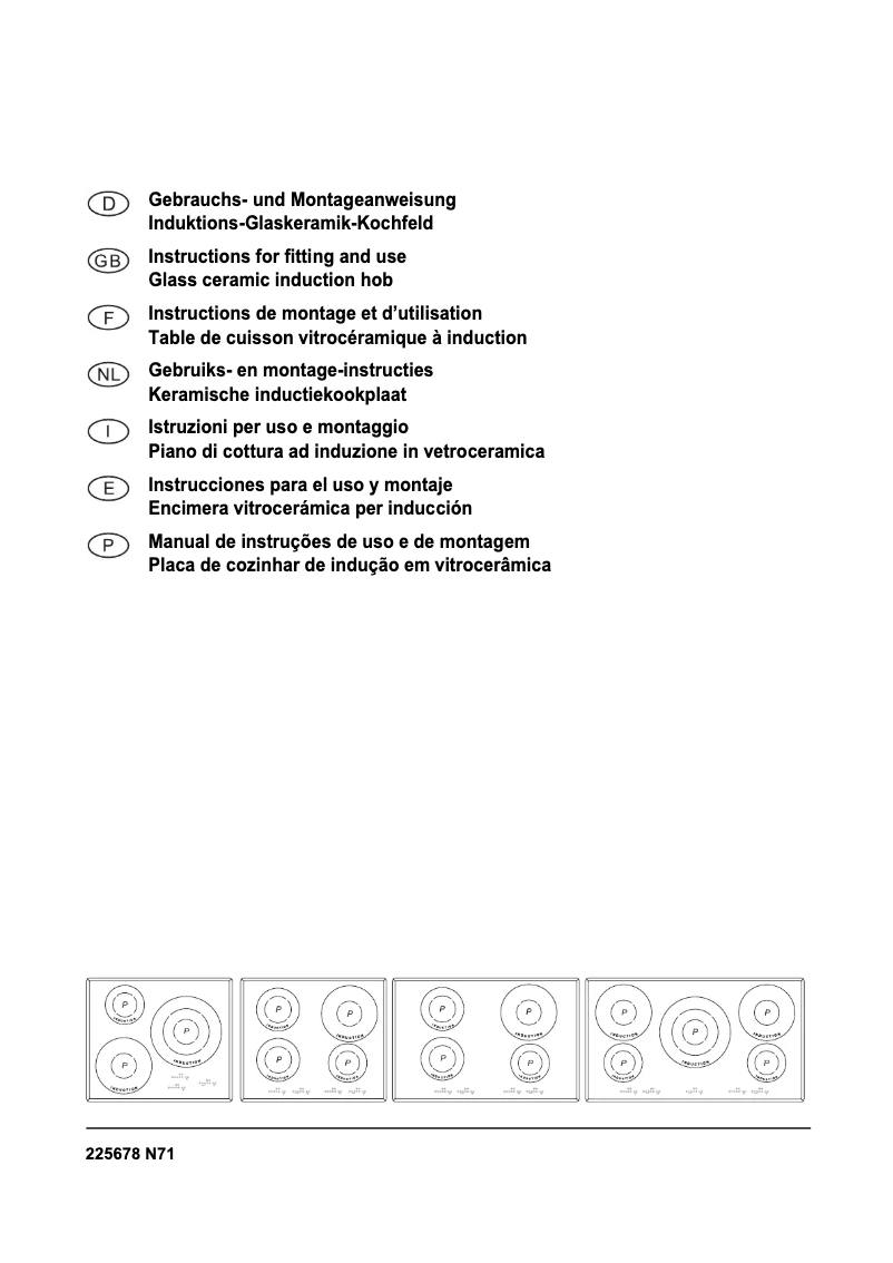 Página 1 del manual Manual de usuario Smeg SE2951ID