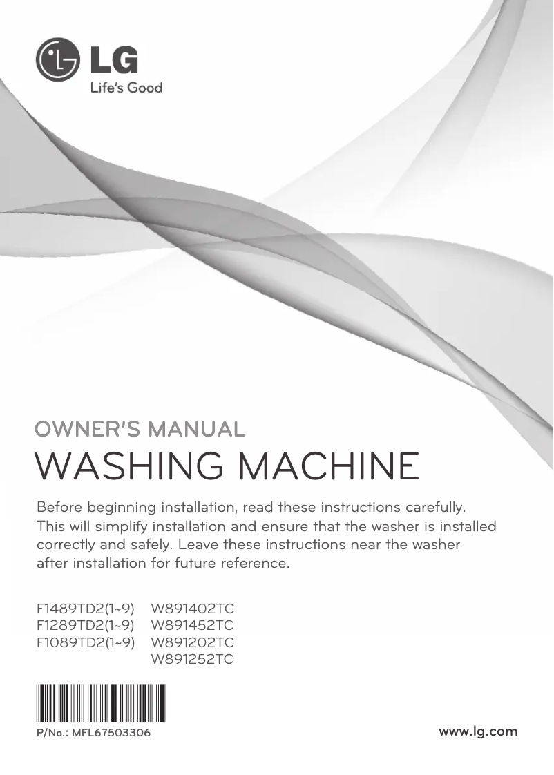 Página 1 del manual Manual de usuario LG F1489TD2