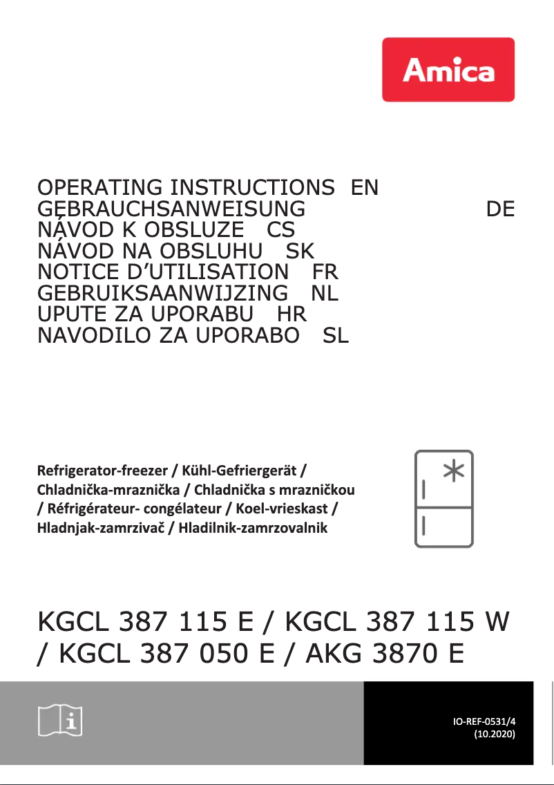 Página 1 del manual Manual de usuario Amica AKG 3870 E