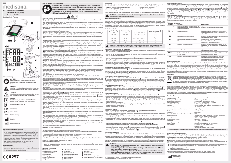 Imagen de la primera página del manual del dispositivo BU 570 Connect
