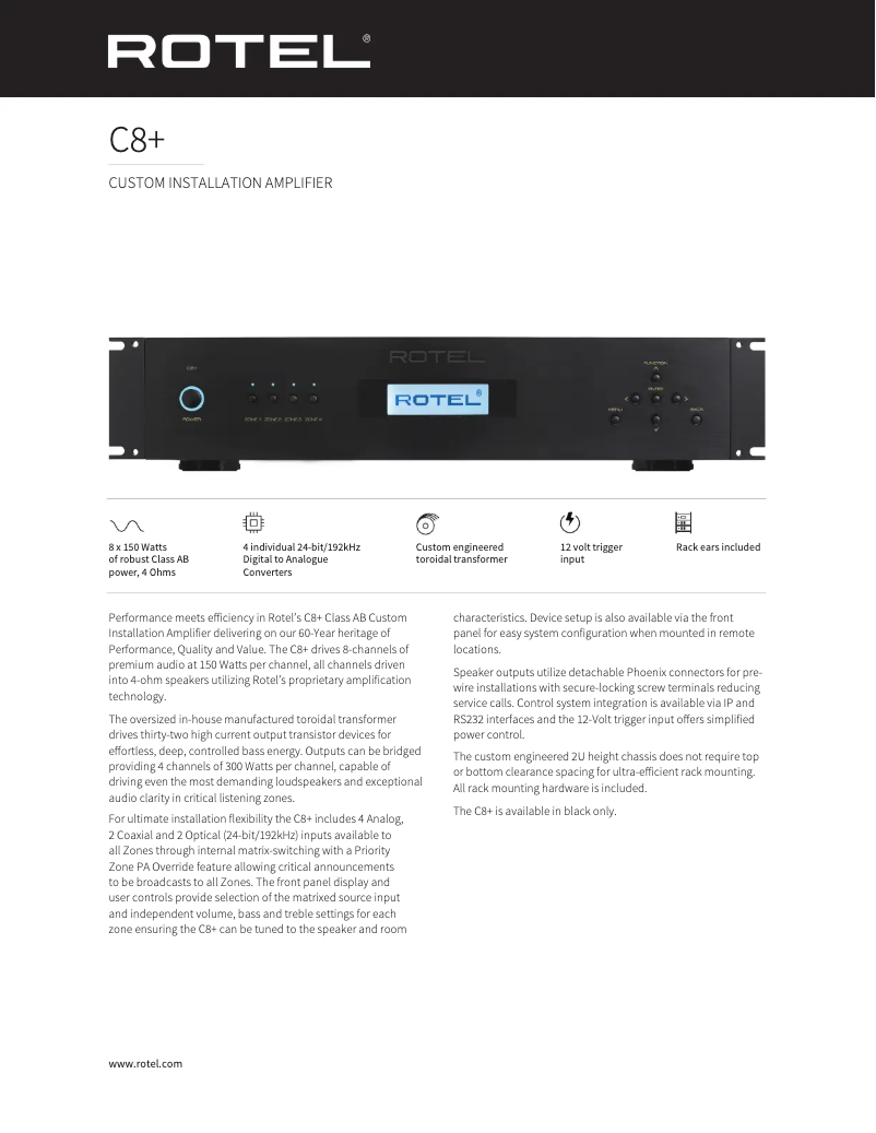 Imagen de la primera página del manual del dispositivo C8+