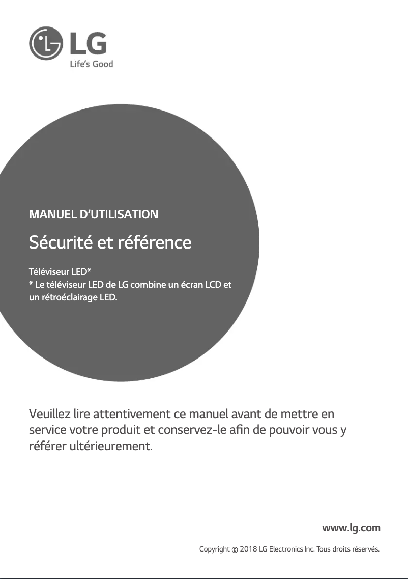 Imagen de la primera página del manual del dispositivo 32LK610BPVA