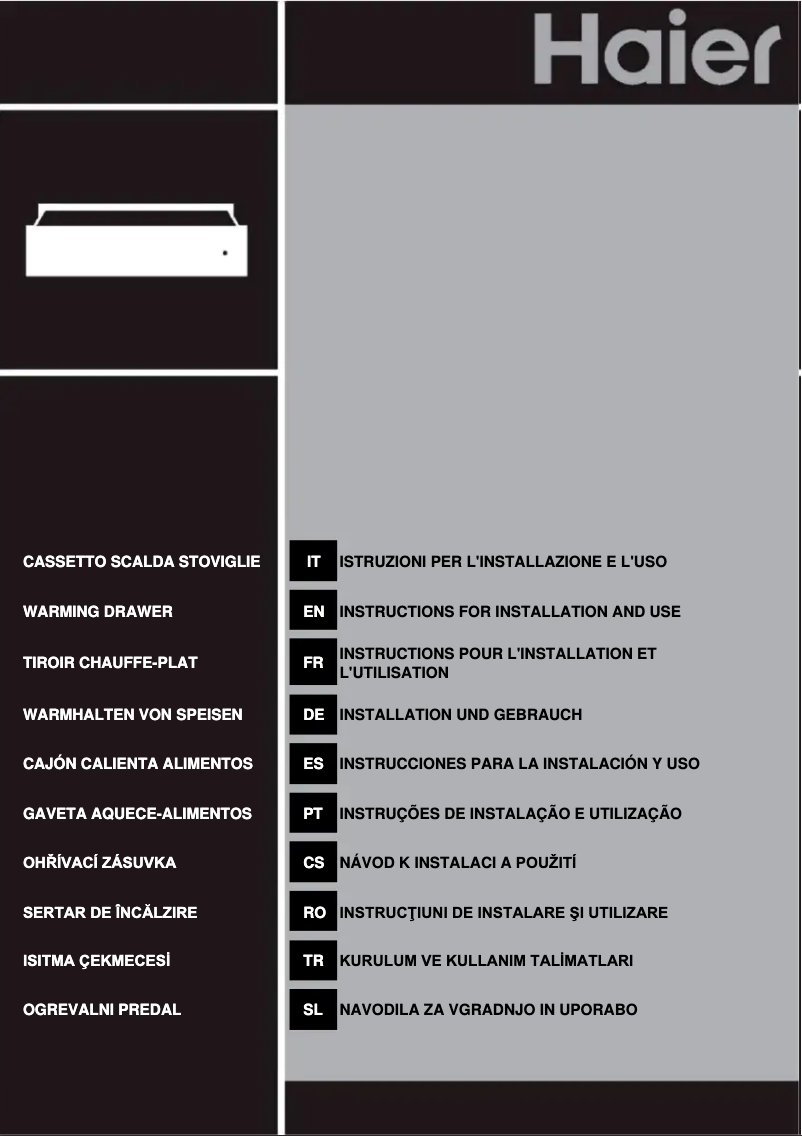 Página 1 del manual Ficha técnica Haier HWO15NWD6XB1