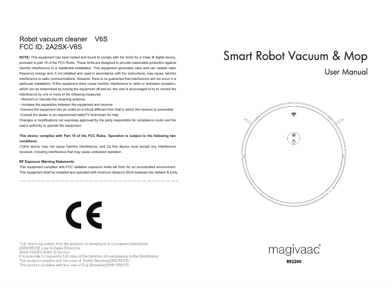 Página 1 del manual Manual de usuario Magivaac RV2200