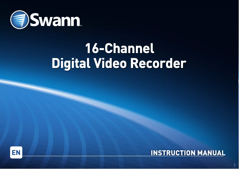 Página nº 1 - Manual de usuario Swann DVR16-4200
