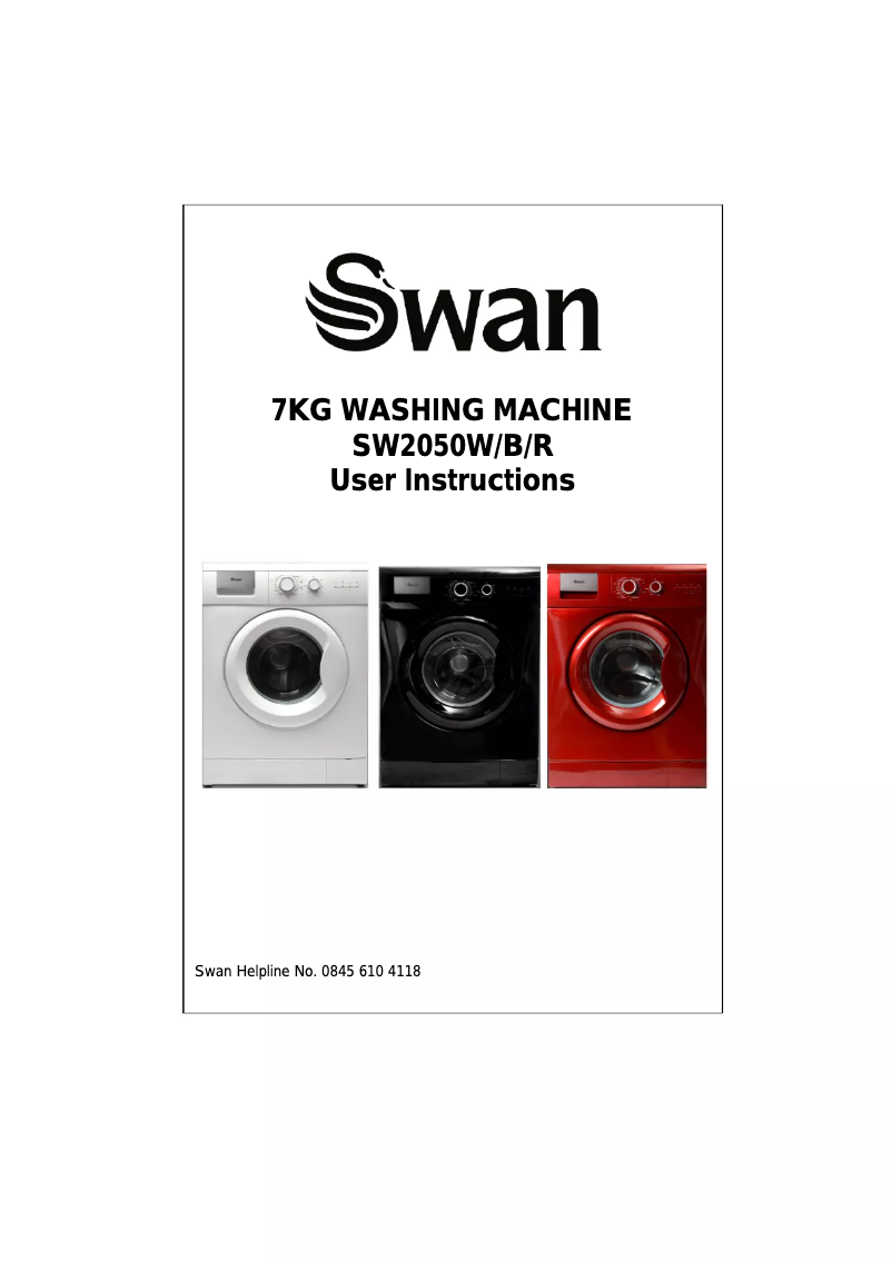 Página 1 del manual Manual de usuario Swan SW2050B
