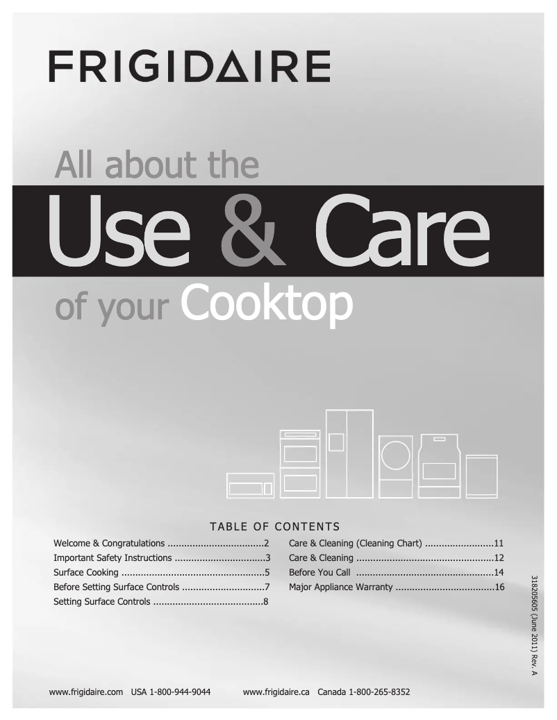 Imagen de la primera página del manual del dispositivo FFEC3624PB