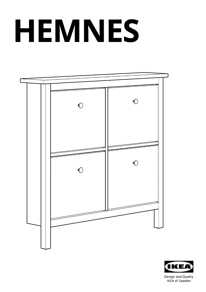 Página 1 del manual Manual de usuario Ikea HEMNES 303.817.53