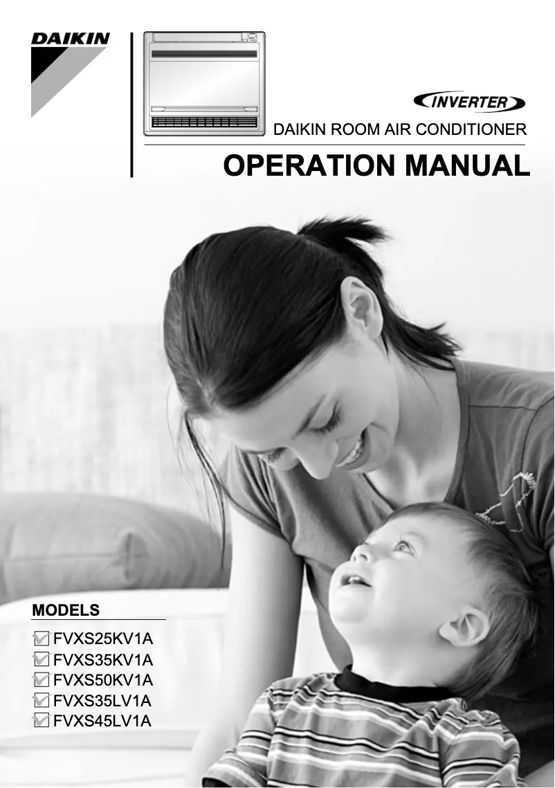 Imagen de la primera página del manual del dispositivo FVXS50LVMA