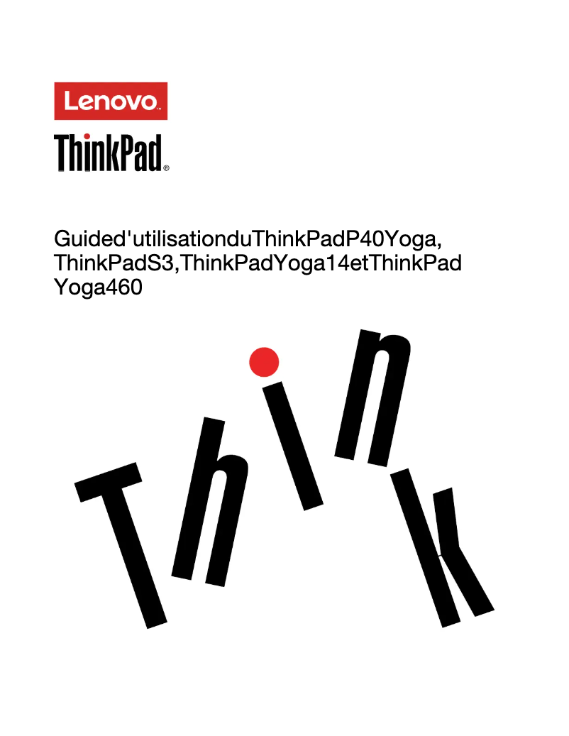 Página nº 1 - Manual de usuario Lenovo ThinkPad Yoga 14