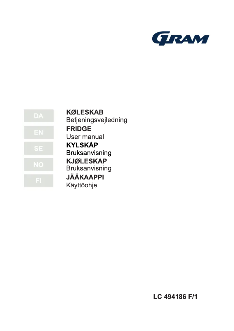 Página 1 del manual Manual de usuario Gram LC 494186 F/1