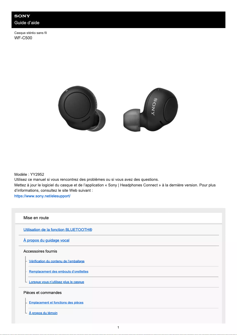 Imagen de la primera página del manual del dispositivo WF-C500