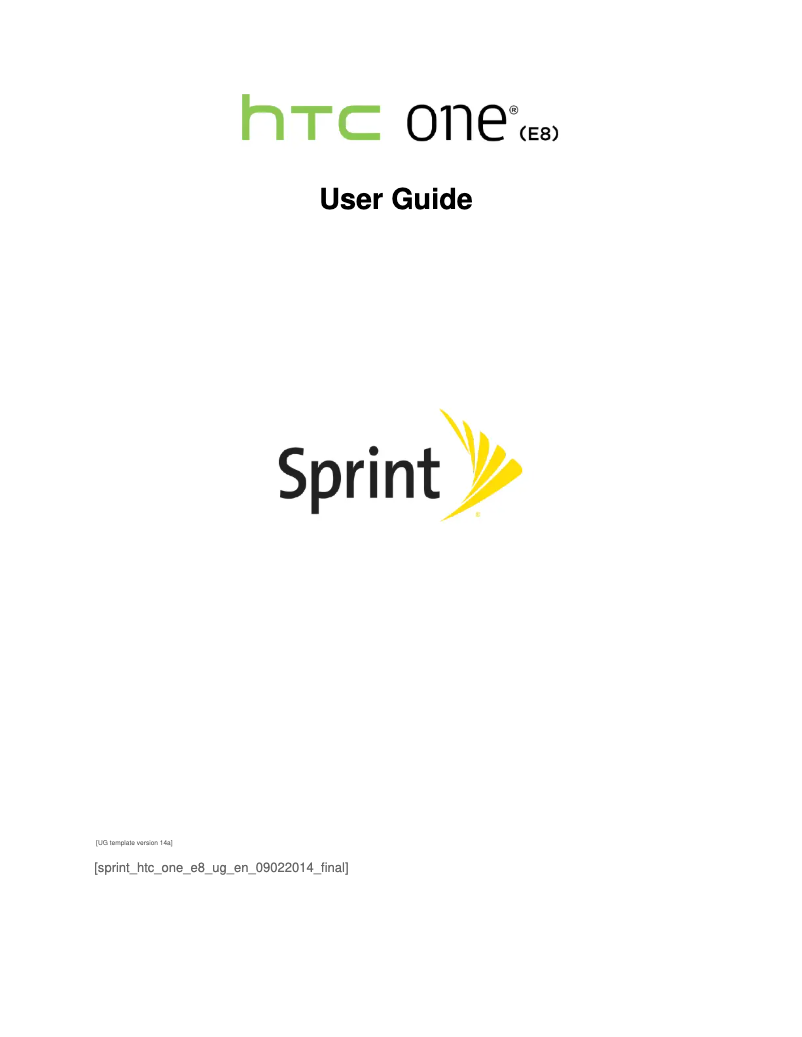 Imagen de la primera página del manual del dispositivo One E8