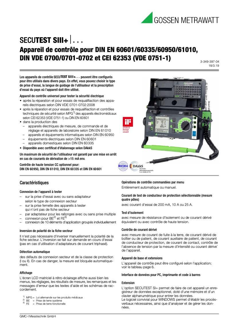 Imagen de la primera página del manual del dispositivo SECULIFE ST M693A